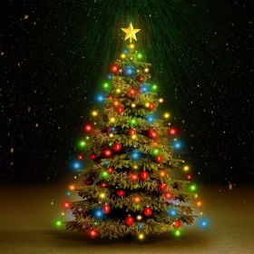 Christmas Tree Net Lights with 180 LEDs Colorful 70.9"