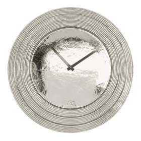 DecMode 24" Silver Aluminum Wall Clock