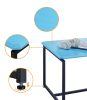 GT 3 Piece Blue Carbon Fiber Wrap Coffee Table and End Table Set