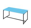 GT 3 Piece Blue Carbon Fiber Wrap Coffee Table and End Table Set