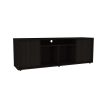 Katalla 2 Piece Living Room Set, Dallas TV Stand + Vassel Coffee Table, Black / Espresso