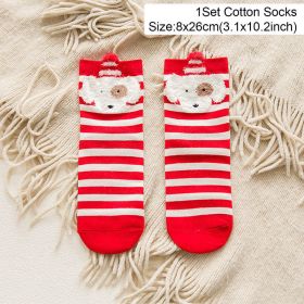 5 Pairs Cotton Christmas Socks Christmas Decoration For Home Christmas Ornament Xmas Gifts Navidad Natal 2022 Decor Socks New Year 2023 (Ships From: China, Color: christmas socks 3)