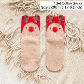 5 Pairs Cotton Christmas Socks Christmas Decoration For Home Christmas Ornament Xmas Gifts Navidad Natal 2022 Decor Socks New Year 2023 (Ships From: China, Color: christmas socks 2)