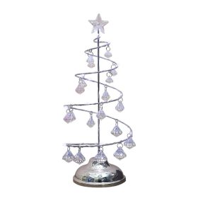 Christmas Lights Crystal Christmas Tree Lights Copper Wire Night Lights (Color: White light)