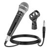 5 Core Premium Handheld Microphone Unidirectional Vocal Dynamic Cardioid Mic W Detachable 10ft XLR Cable Mic Clip Mesh Grille & ON/Off Switch Suited f