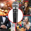 5 Core Premium Handheld Microphone Unidirectional Vocal Dynamic Cardioid Mic W Detachable 10ft XLR Cable Mic Clip Mesh Grille & ON/Off Switch Suited f